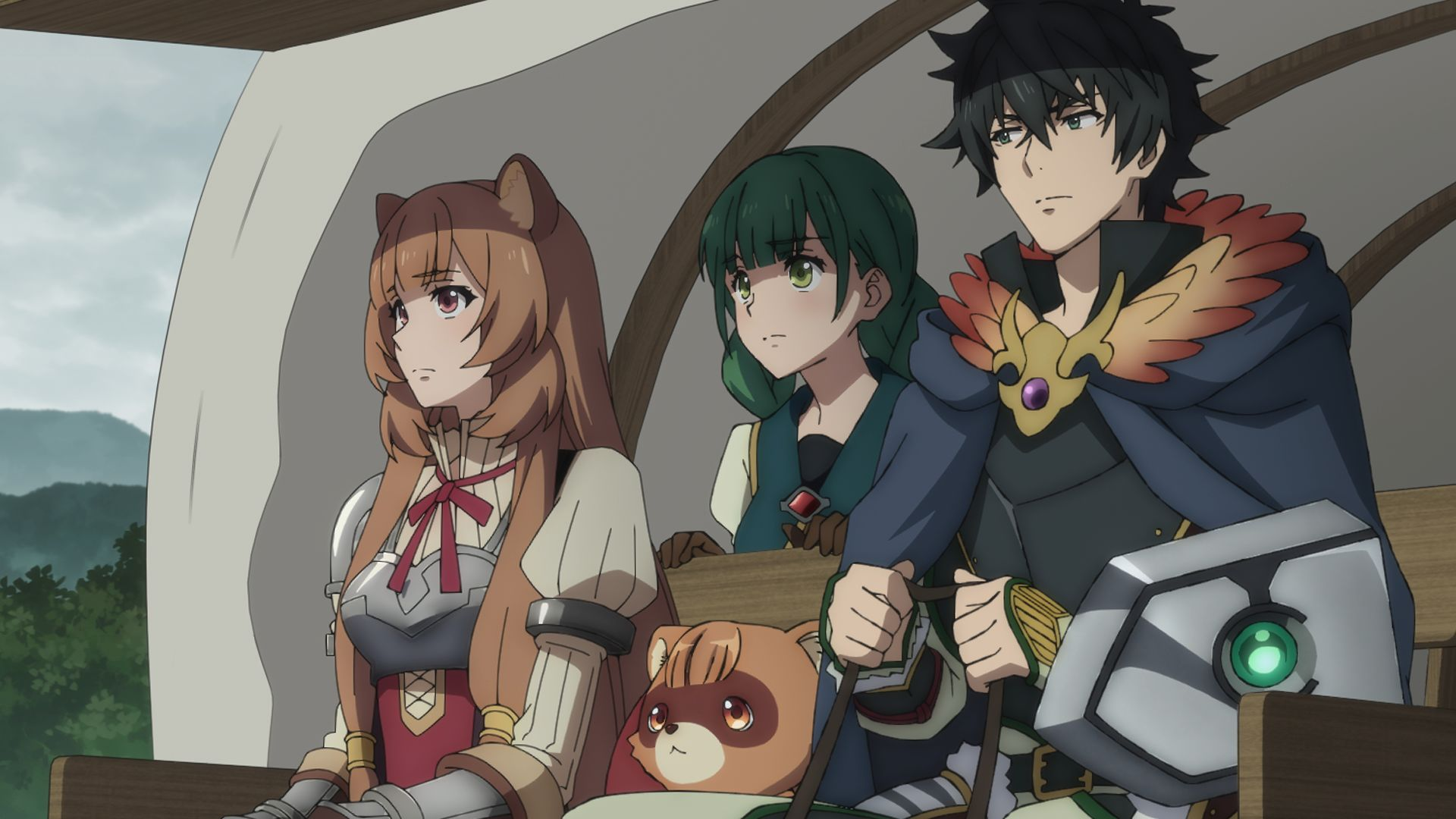 The Rising of the Shield Hero anime by kadokawa anime studio kinema citrus, adapting the kadokawa series by Aneko Yusagi