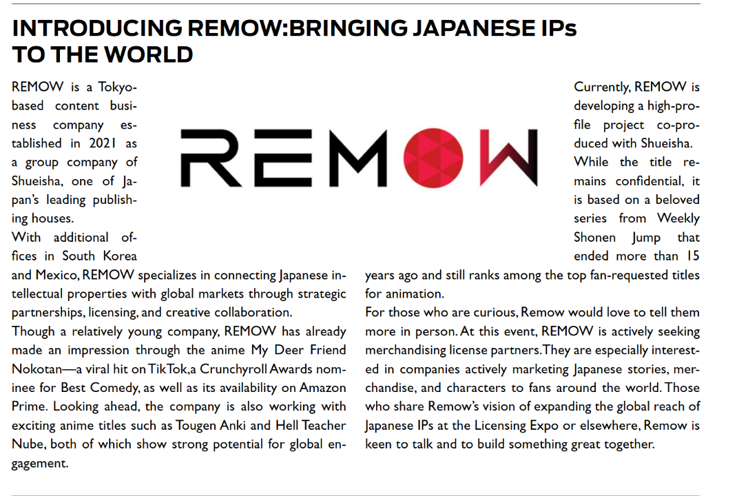 remow profile from total licensing summer 2025 issue