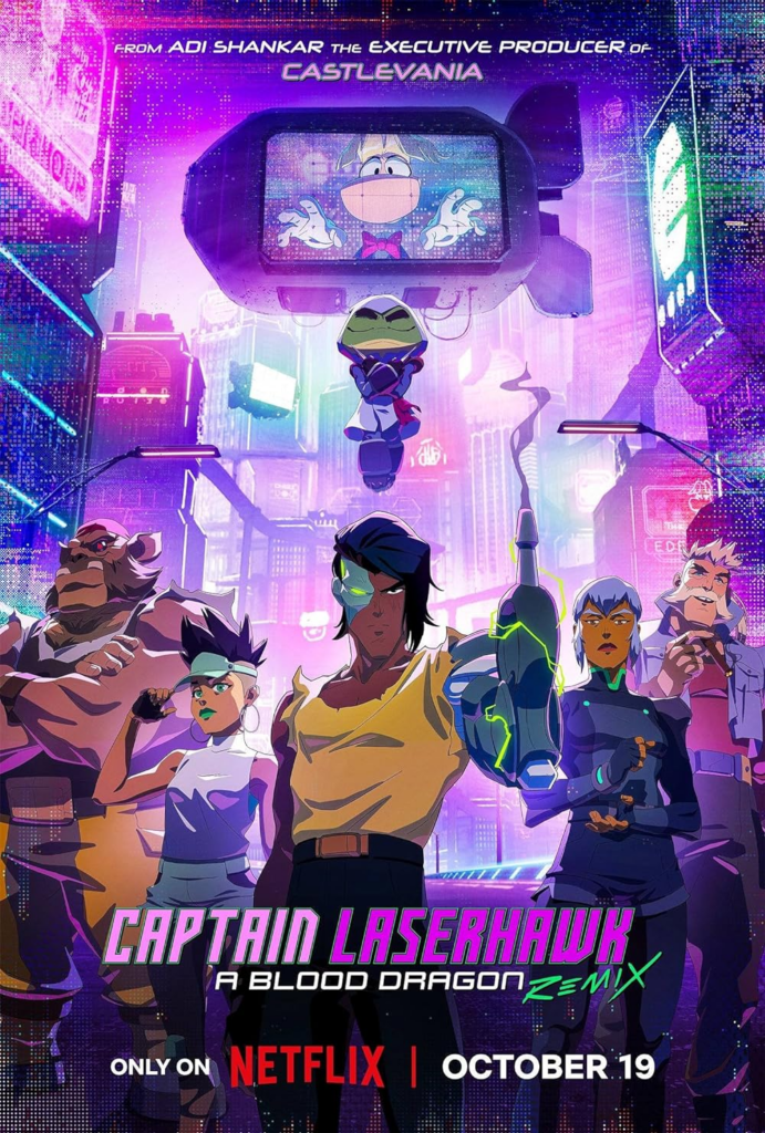 captain laserhawk visual from netflix