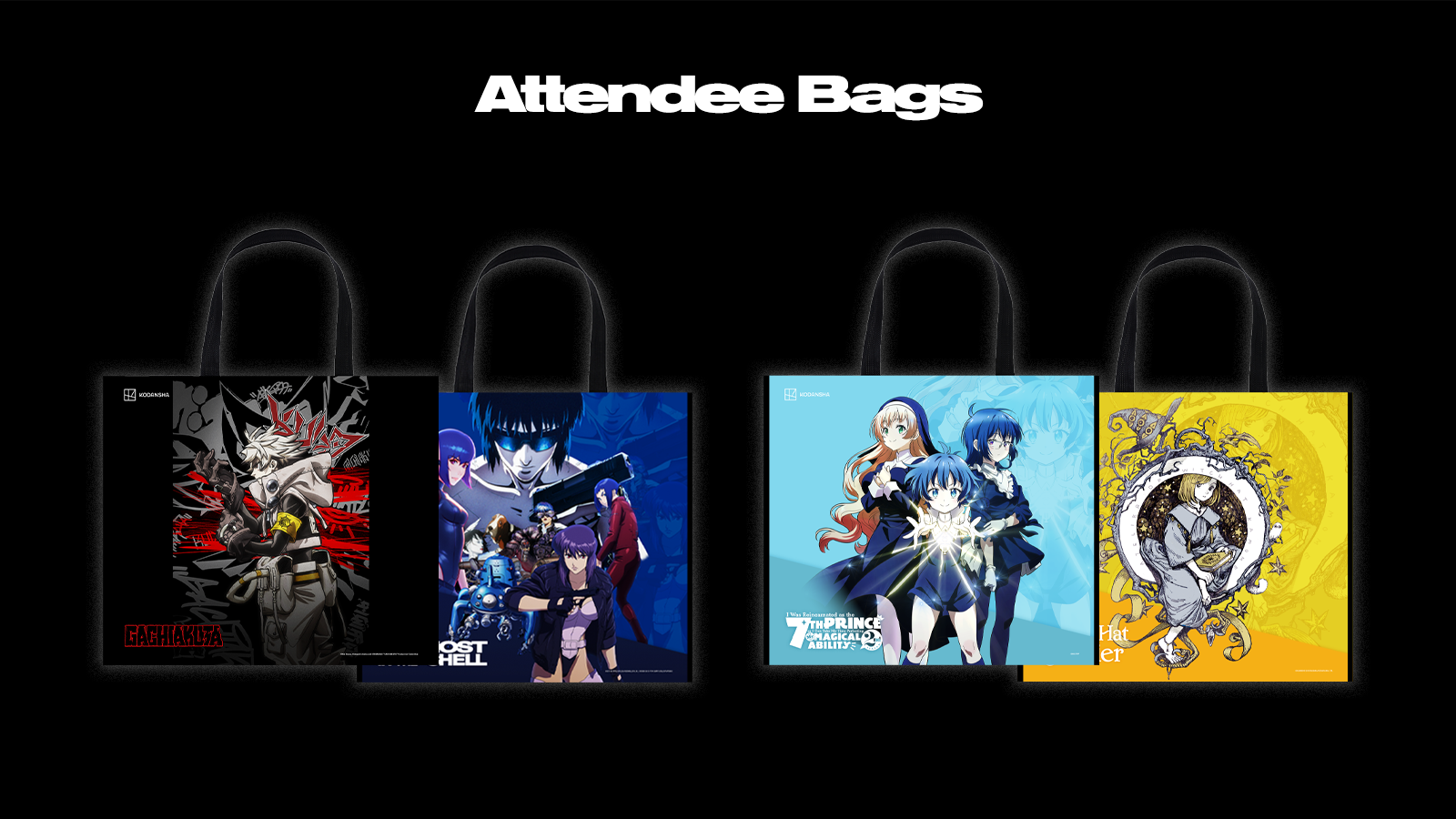 kodansha anime expo 2025 attendee bags