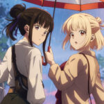 Featured Image: Chisato and Takina Share an Umbrella in New Lycoris Recoil Visual During Yuri Day