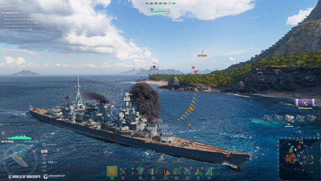 azur lane world of warships collaboration 7th wave ships