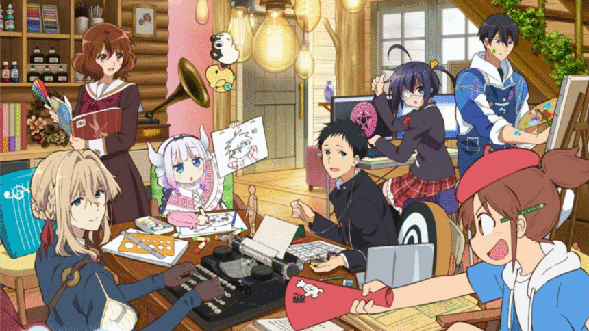 Featured Image: Seven Kyoto Animation Anime Come Together in Special Illustration for 7th KyoAni Exhibition