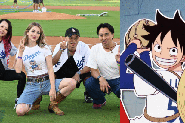 Featured Image: One Piece Took Over Dodger Stadium During July 3 Game, Emily Rudd Threw Ceremonial First Pitch