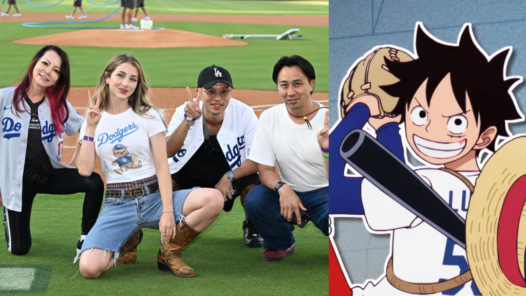 Featured Image: One Piece Took Over Dodger Stadium During July 3 Game, Emily Rudd Threw Ceremonial First Pitch
