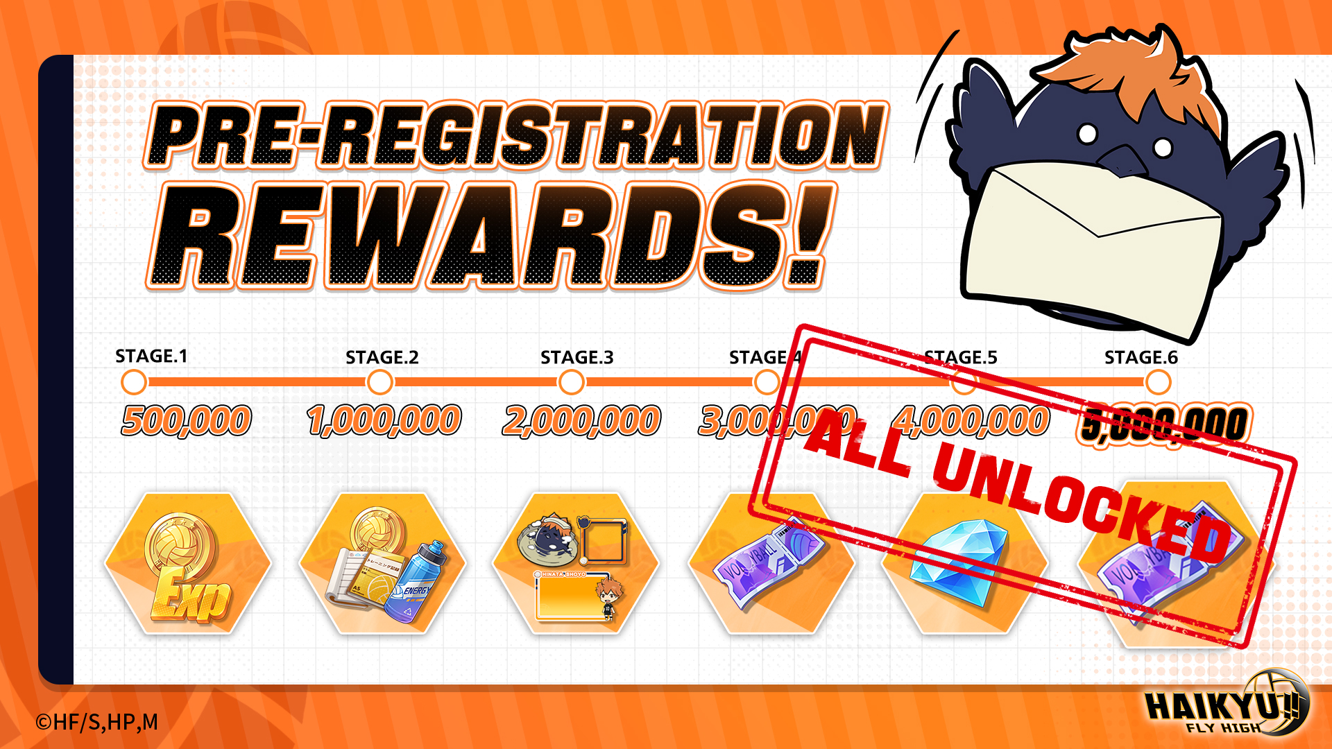 HAIKYU: FLY HIGH Pre-Registration Rewards | Global Launch on July 31