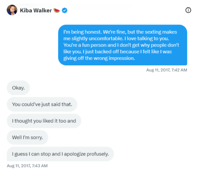 kiba walker grooming allegations 2