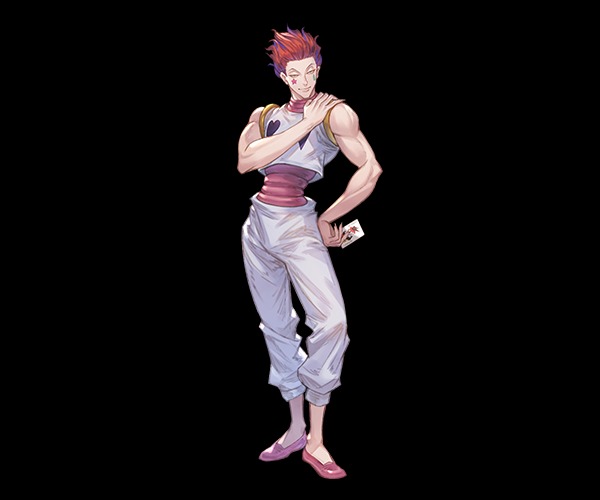 hisoka from Hunter x Hunter and granblue fantasy collaboration