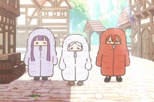 Featured Image: Frieren, Stark, and Fern Resort to Magic Against the Heat in New Mini-Anime Episode