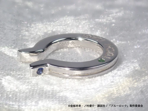 blue lock lock ear cuff