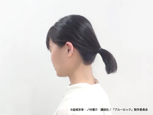 blue lock lock ear cuff