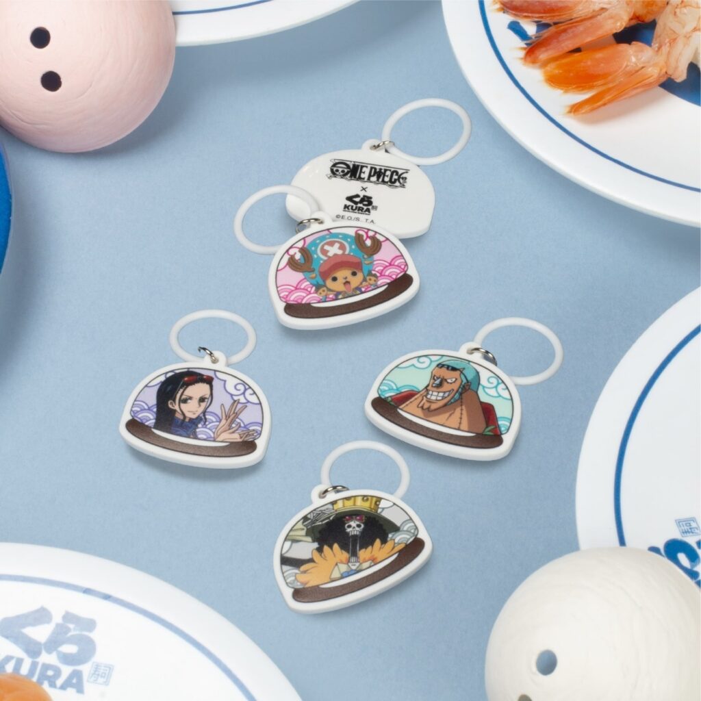 one piece collaboration goods for kura sushi campaign
