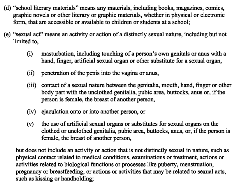alberta, canada new ministerial order against books depicting sexual acts