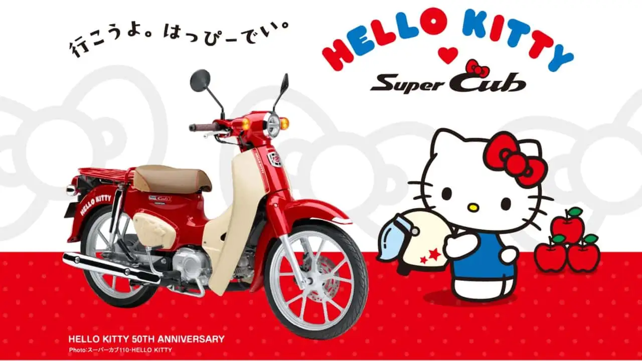 sanrio and honda motorcycle