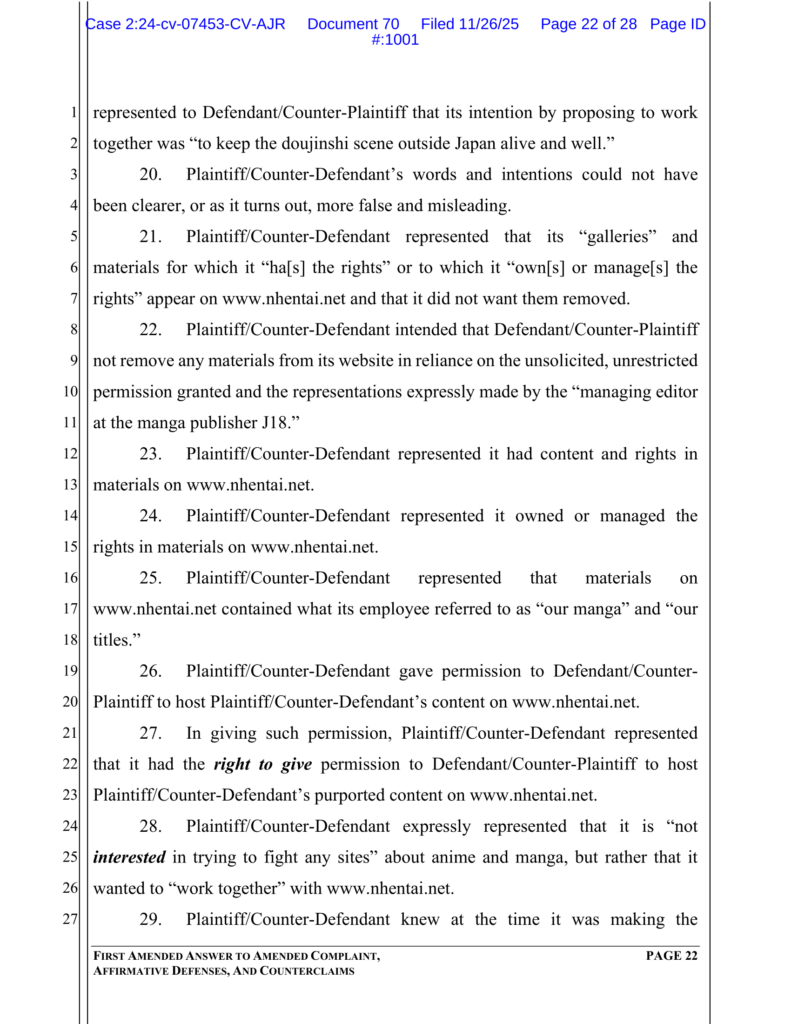 nhentai counterclaim against pcr