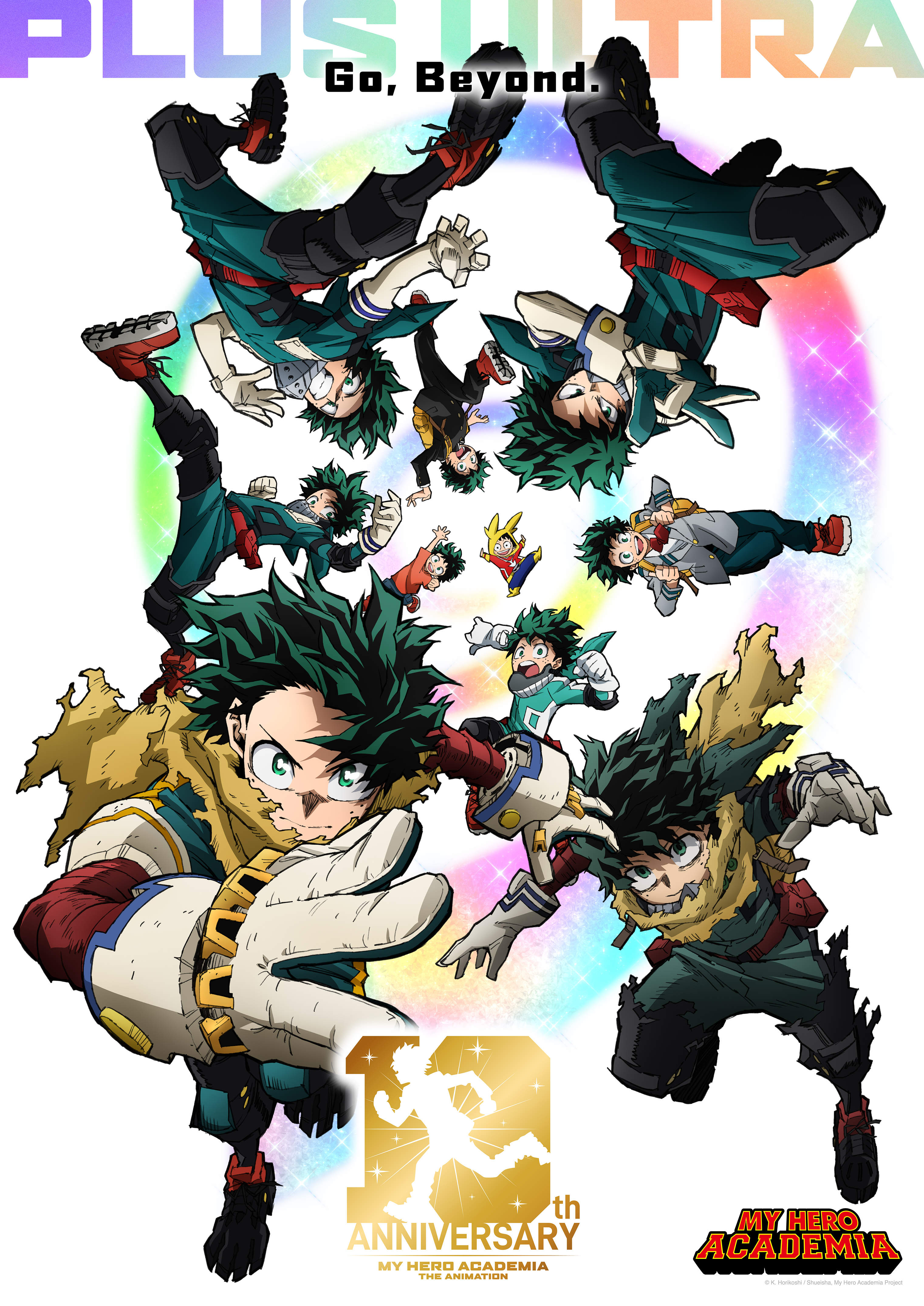 my hero academia anime 10th-anniversary visual
