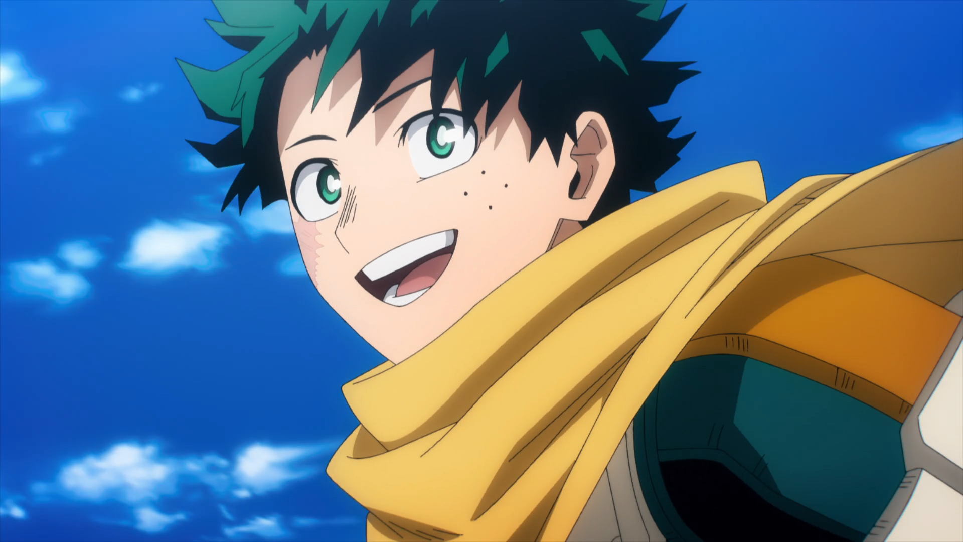 Deku from My Hero Academia anime after 8 year timeskip post-graduating U.A.